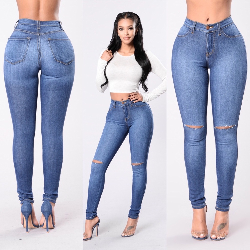 fashion nova : canopy jeans : medium wash